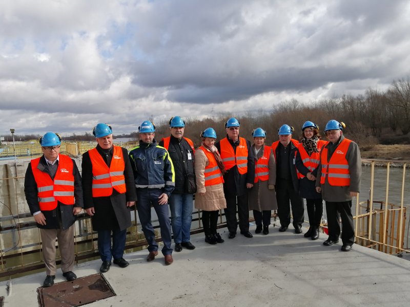 Uczestnicy spotkania Prezydium ZG SEP podczas zwiedzania Elektrowni Połaniec – 11 marca 2020 roku