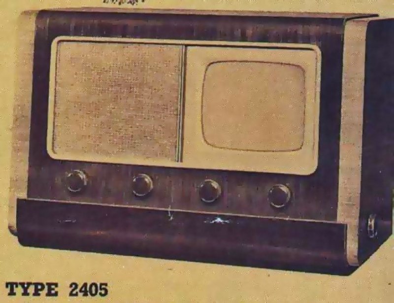 Telewizor marki Philips typu 2405. Zdjęcie z katalogu firmowego z 1939 r.