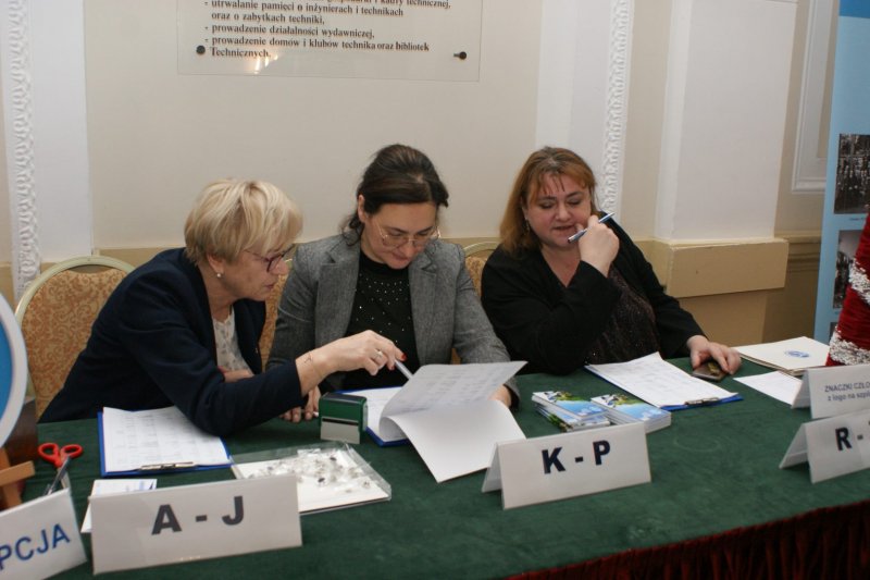 Recepcja SŚN 2022 (od lewej): Anna Wójcikowska, Joanna Piotrowska, Katarzyna Gut (fot. K. W. Woliński).