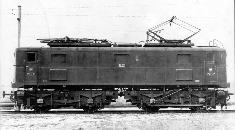 Lokomotywa EL.103. Została ona zniszczona przez Niemców w 1939 r.