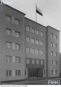 Siedziba Kolejowego Przysposobienia Wojskowego w Gdyni
(źródło: Narodowe Archiwum Cyfrowe)
