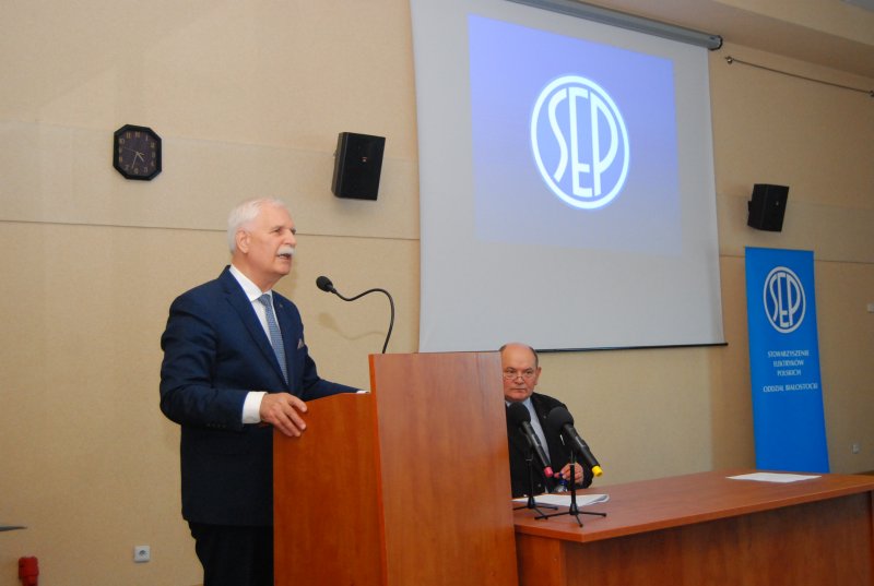 okolicznościowe wystąpienie Prezesa SEP kol. Piotra Szymczaka