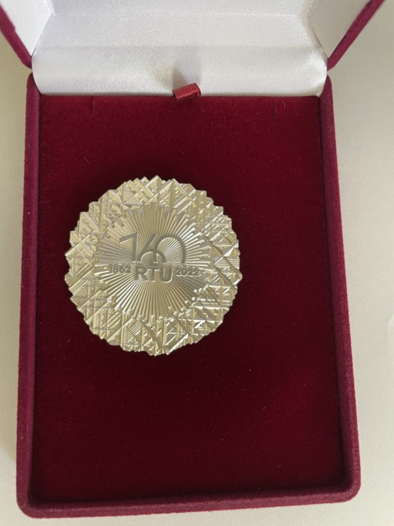 Medal Jubileuszu 160.lecia Politechniki w Rydze, Łotwa